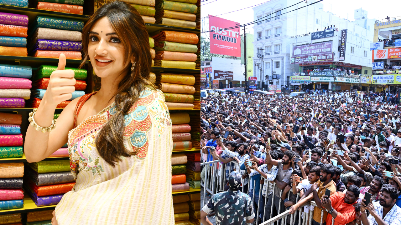 sreeleela shopping mall opening in warangal