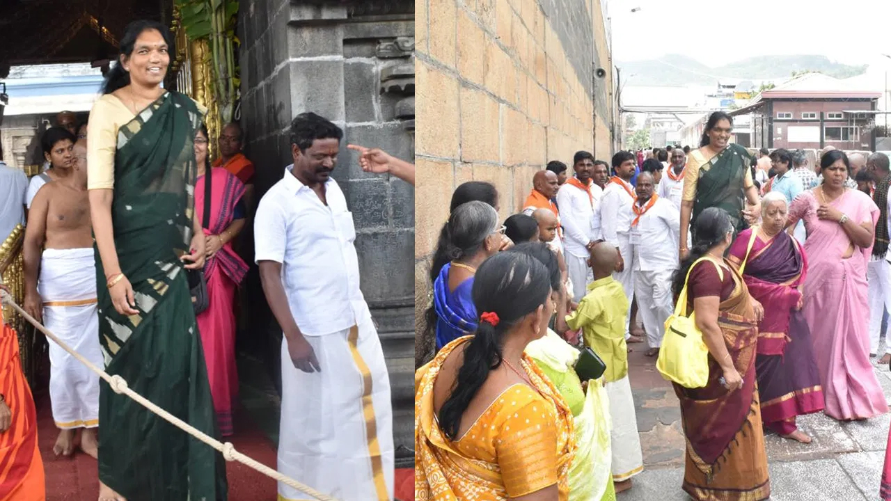 7-Foot Sri Lankan Net ball player Woman