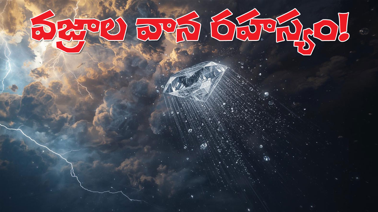 Diamond Rain on neptune image creation with AI