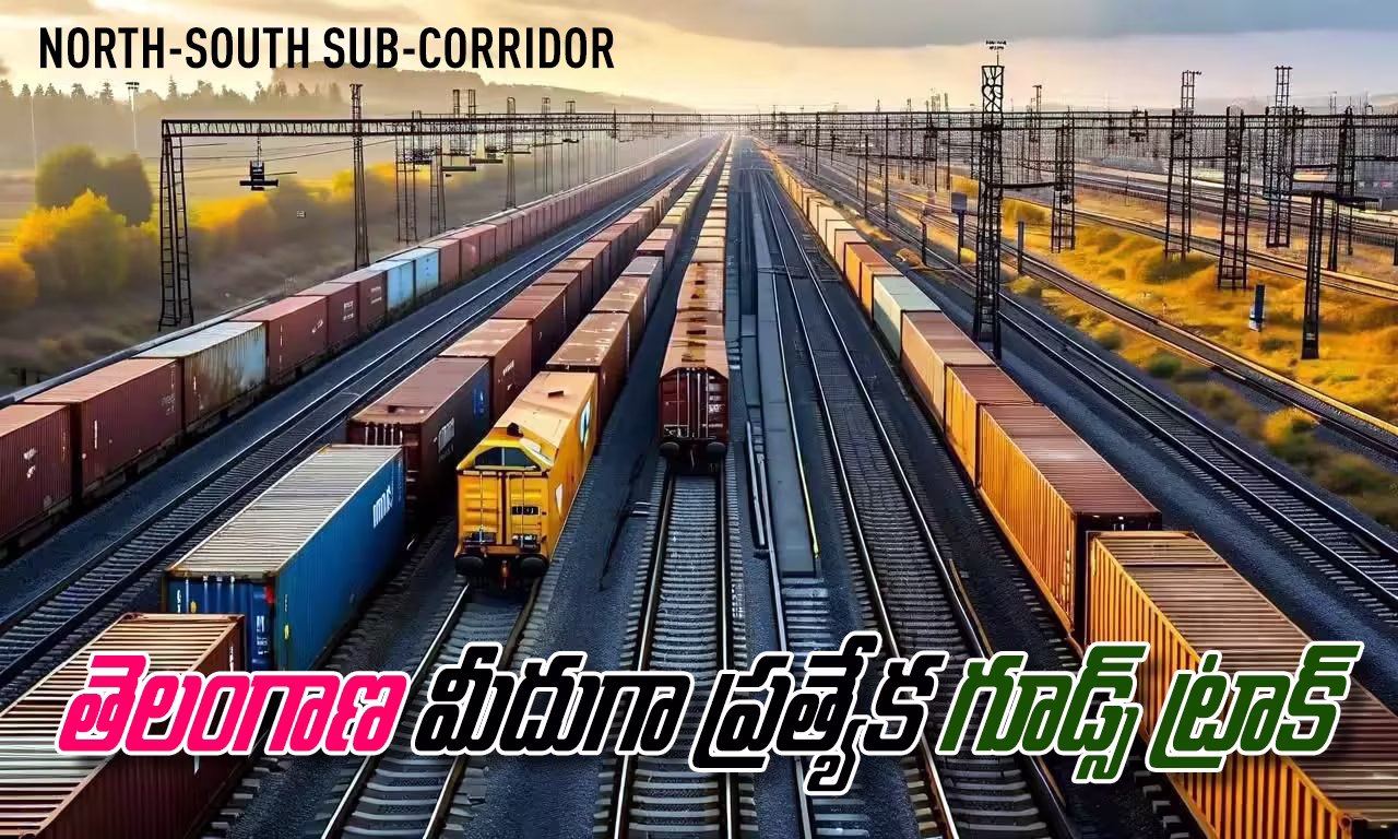 North–South DFC project overview showing Telangana as a logistics hub