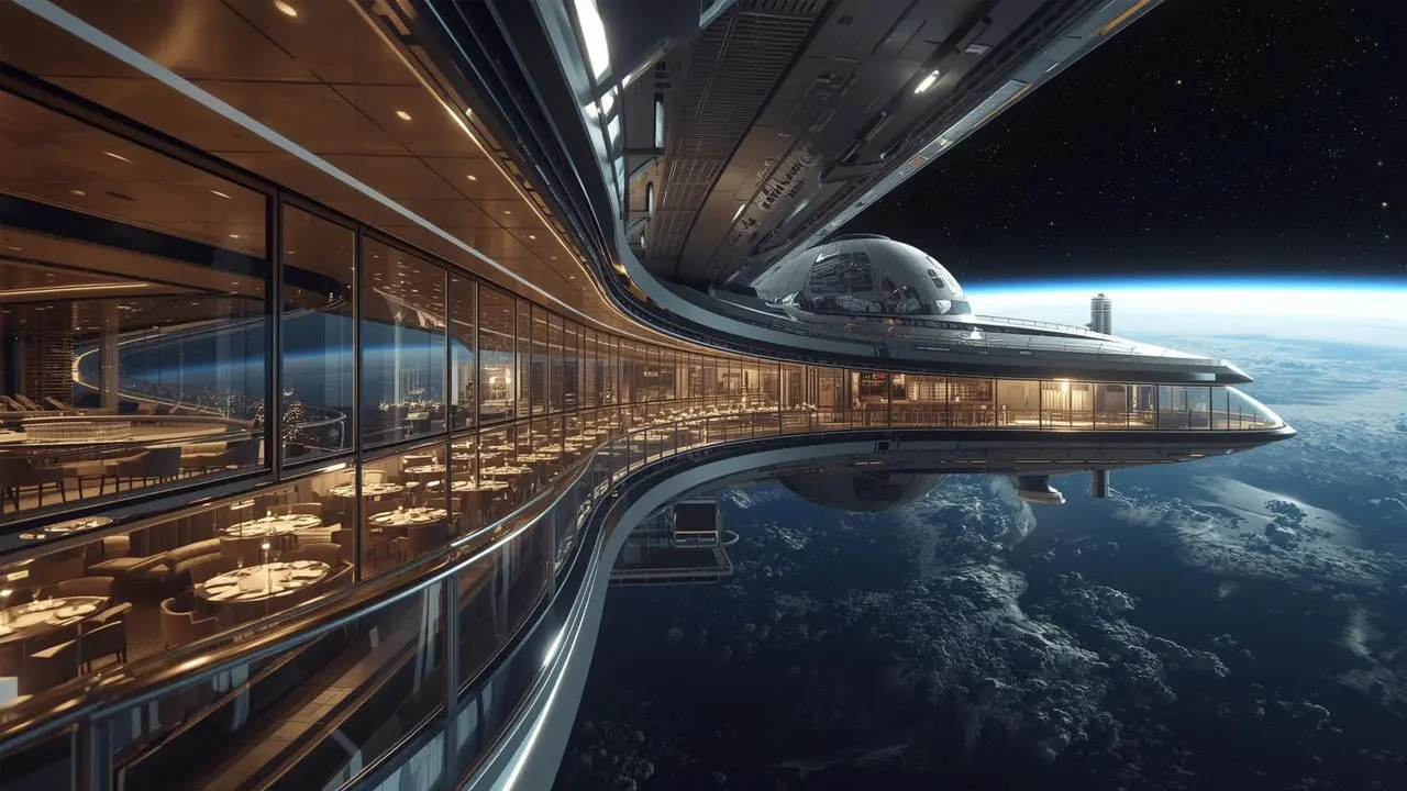 space hotel voyager ai creation