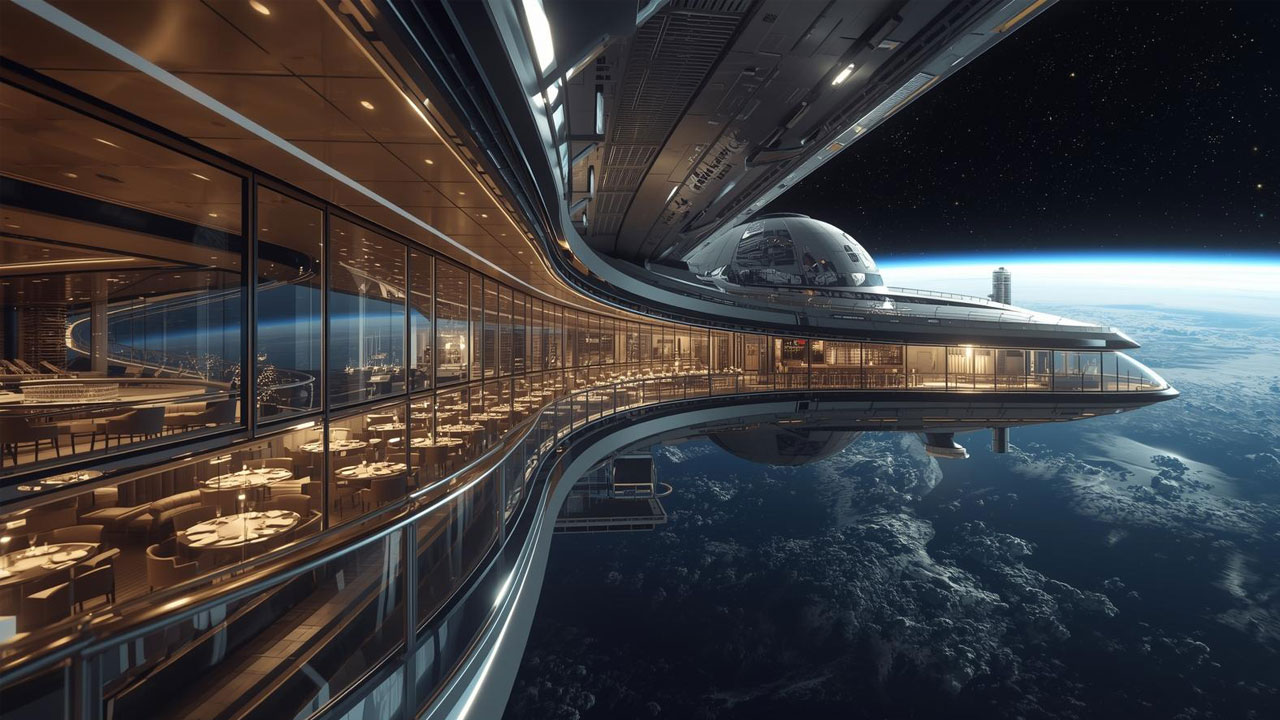 space hotel voyager ai creation