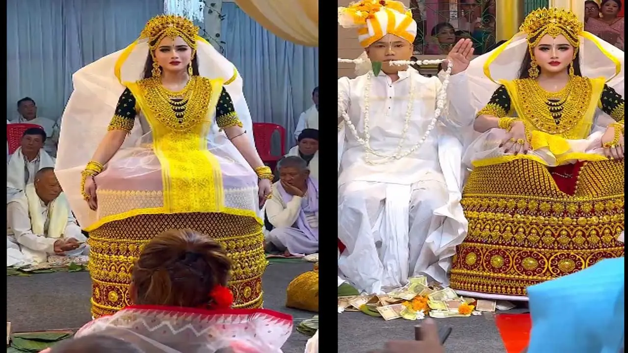 Manipuri bridal look Viral|  మణిపురి మయూరి సౌందర్యం..చూడతరమా!
