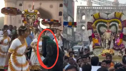 Muslim Woman Dance In Old City : పాతబస్తీ వైకుంఠ ఏకాదశి వేడుకల్లో మైనార్టీ మహిళా డాన్స్ వైరల్