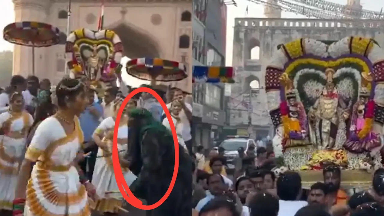 Muslim Woman Dance In Old City : పాతబస్తీ వైకుంఠ ఏకాదశి వేడుకల్లో మైనార్టీ మహిళా డాన్స్ వైరల్