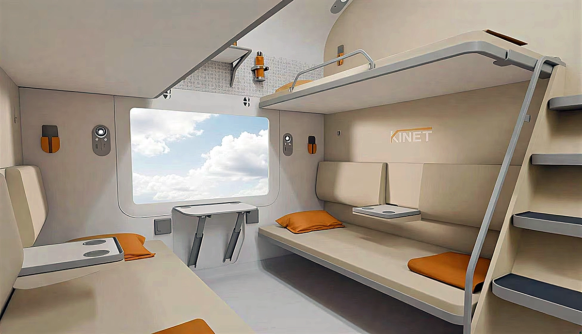 వందే భారత్ స్లీపర్ రైలు అంతర్గత దృశ్యాలు – యూరోపియన్ డిజైన్ ఆధారంగా రూపొందించిన బెర్త్‌లు, నైట్ లైటింగ్, నిల్వ సదుపాయాలు, బయో-వాక్యూమ్ టాయిలెట్‌తో ప్రీమియం రాత్రి ప్రయాణ అనుభవం