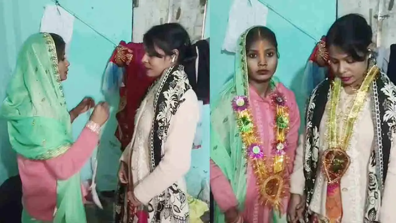Two Girls Love Marriage | ప్రేమించి పెళ్లి చేసుకున్న ఇద్ద‌ర‌మ్మాయిలు.. గ్యాస్ స్ట‌వ్ చుట్టూ ఏడ‌డుగులు..!