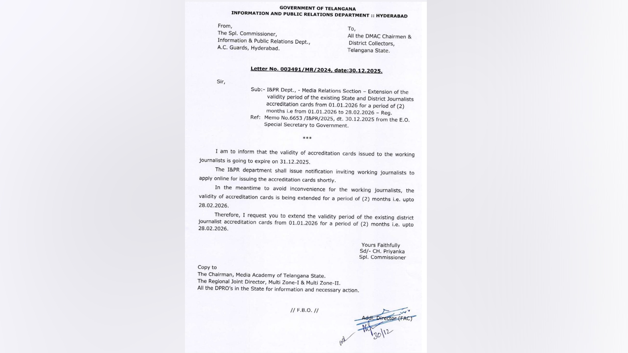 Journalist Accreditation