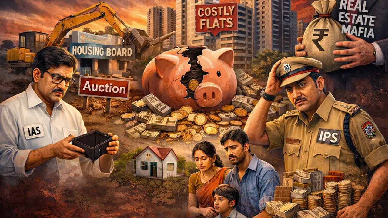 Real Estate Mafia | నిజాయతీపరులైన ఐఏఎస్, ఐపీఎస్‌లూ ఇళ్లు కొనలేని దుస్థితి.. ఇక మధ్యతరగతి మాటేంటి?