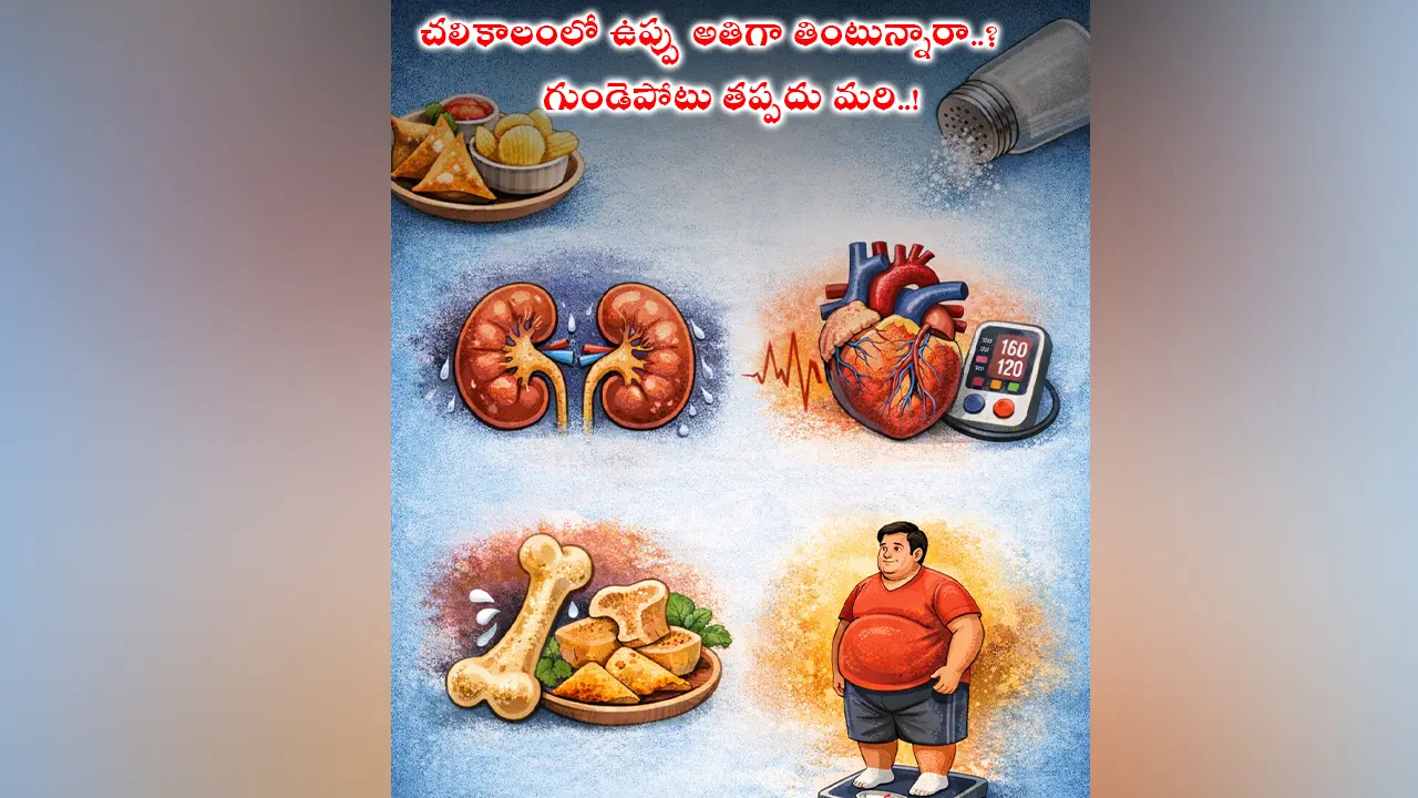 Health Tips | చ‌లికాలంలో ఉప్పు అతిగా తింటున్నారా..?  గుండెపోటు తప్ప‌దు మ‌రి..!