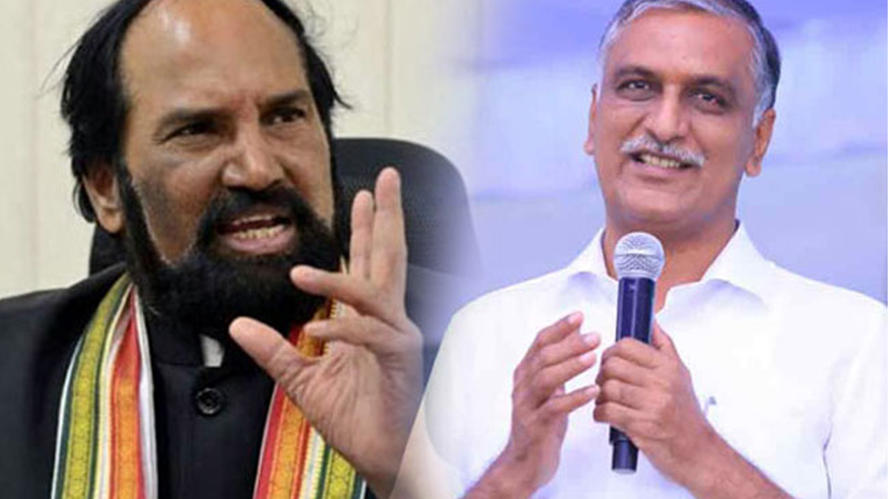 Uttam Kumar Reddy : హరీష్ రావు తన పేరు గోబెల్స్ రావు అని మార్చుకోవాలి