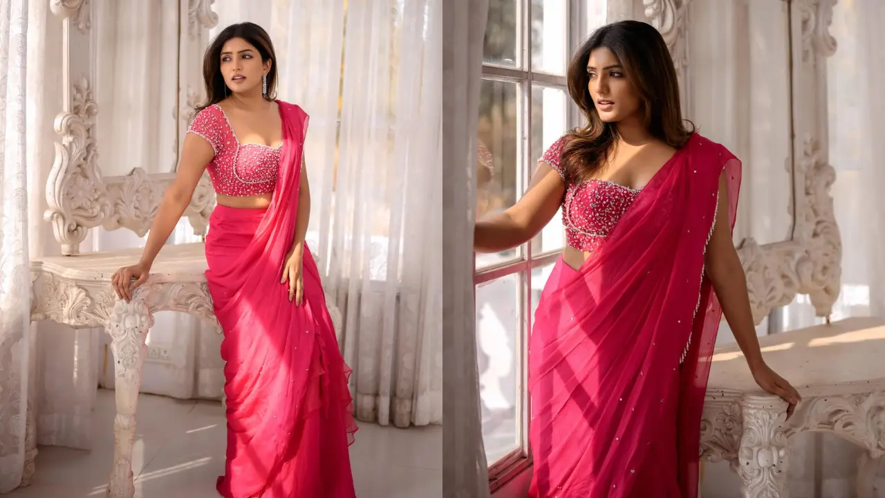 Eesha Rebba | చీరలో వరంగల్ భామ వయ్యలు.. ఈషా రెబ్బను ఇలా చూసి తట్టుకోవడం కష్టమే!
