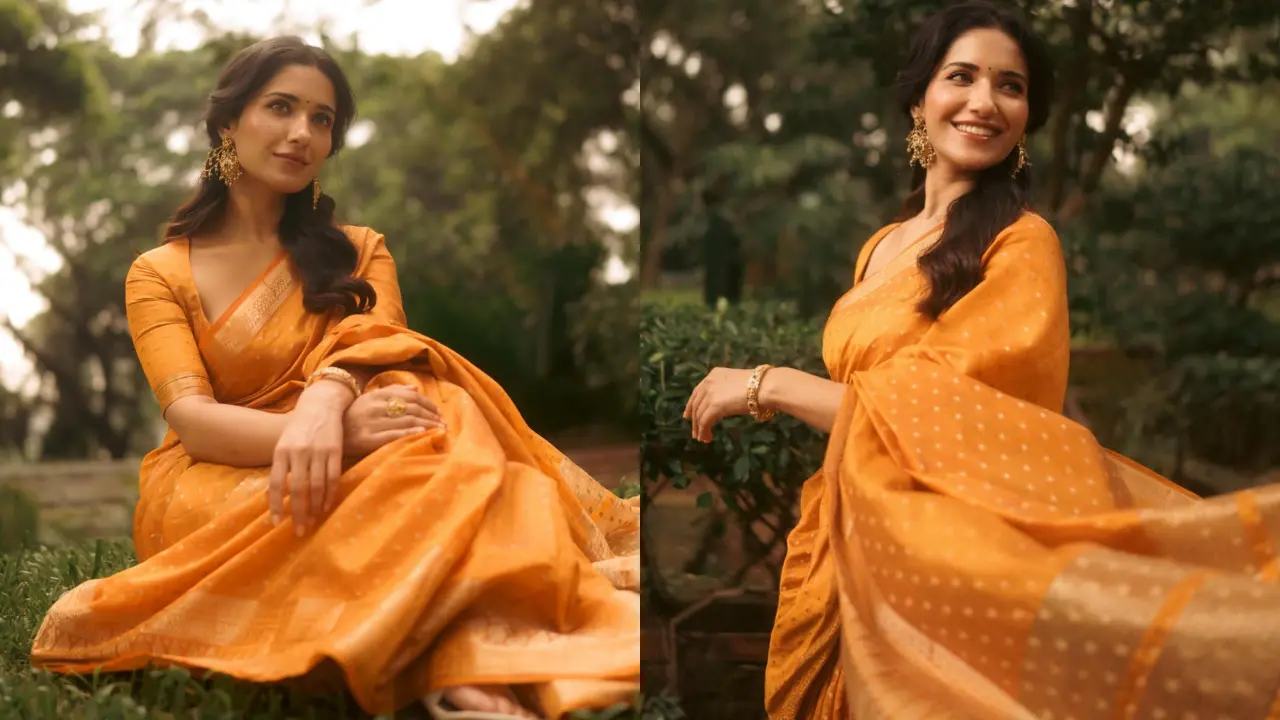 Ruhani Sharma | చీరకట్టులో రుహాణి శర్మ క్యూట్ పోజులు