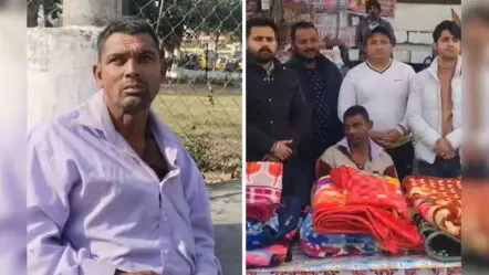 Beggar | యాచకుడి ప్రజాసేవ.. భిక్షం ఎత్తుకోగా వచ్చిన డబ్బుతో నిరాశ్రయులకు దుప్పట్లు పంపిణీ
