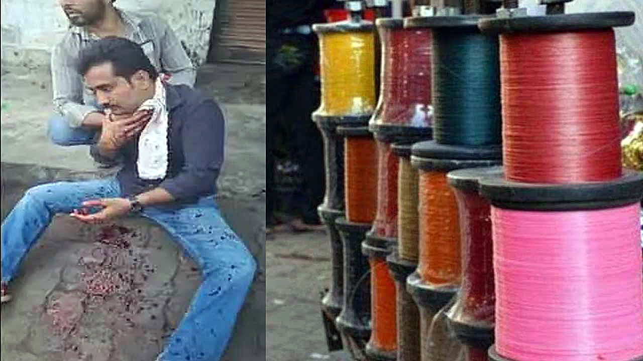 Man suffers severe throat injury after coming in contact with banned Chinese manja during kite flying