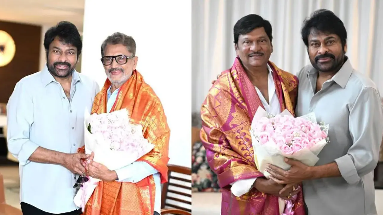 Chiranjeevi | పద్మశ్రీ గౌరవంతో టాలీవుడ్‌లో పండగ వాతావరణం.. ఇంటికి వెళ్లి మ‌రీ వారిని స‌న్మానించిన చిరు