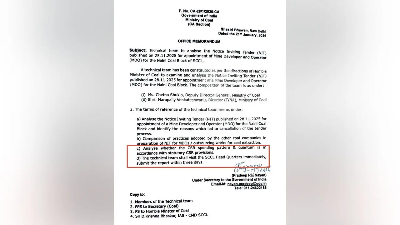 Naini Coal Mine Tenders