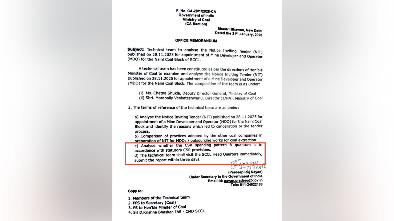 Naini Coal Mine Tenders