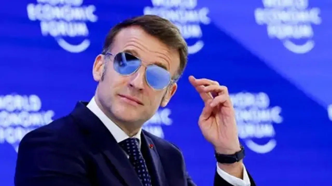 Emmanuel Macron | ట్రంప్‌తో వివాదం వేళ.. దావోస్ సదస్సు వేదికపై సన్‌గ్లాసెస్‌తో ఫ్రాన్స్ అధ్యక్షుడు మాక్రాన్.. నెట్టింట చర్చ