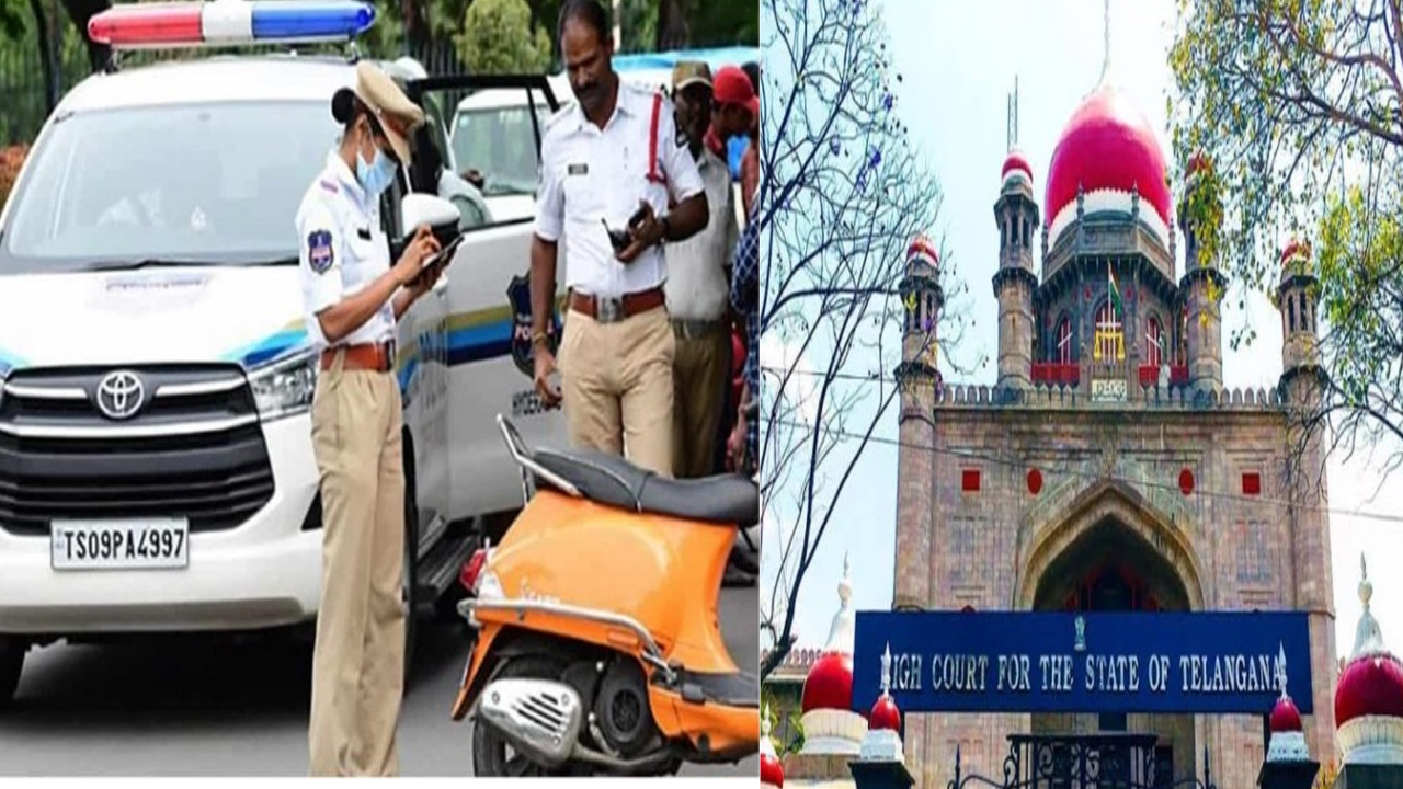 Telangana High Court Traffic Challan