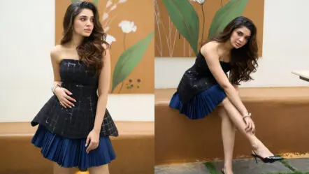 Krithi Shetty | బుల్లి గౌన్ లో బుజ్జి పాప.. కృతి శెట్టి కిల్లింగ్ లుక్స్ చూసి కుర్రకారు ఫిదా