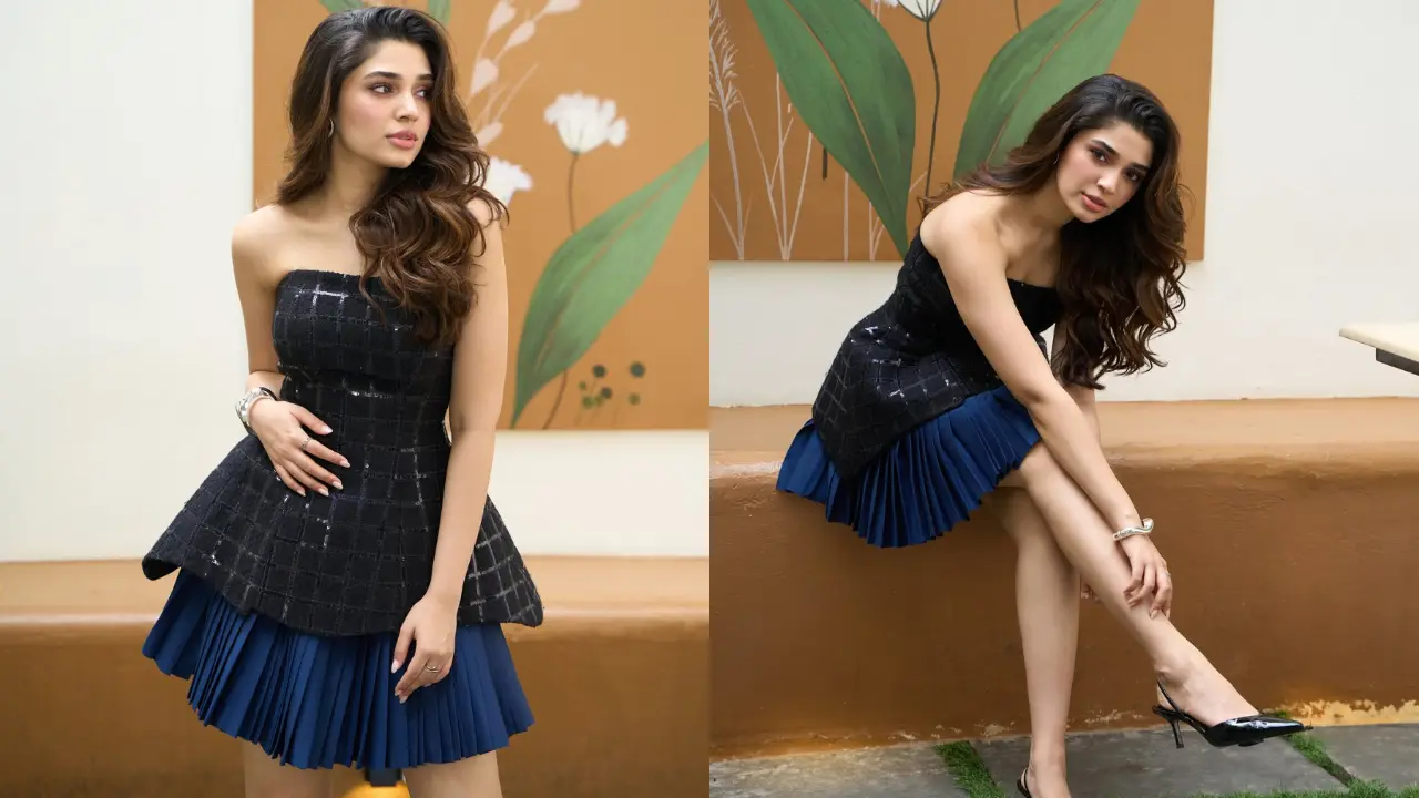 Krithi Shetty | బుల్లి గౌన్ లో బుజ్జి పాప.. కృతి శెట్టి కిల్లింగ్ లుక్స్ చూసి కుర్రకారు ఫిదా