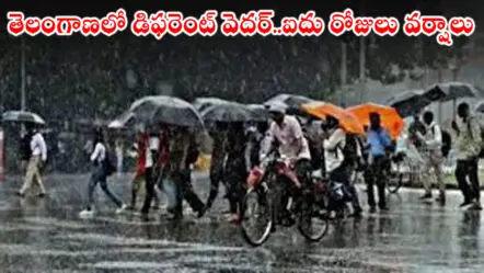 Telangana Weather Forecast : తెలంగాణలో డిఫరెంట్ వెదర్..ఐదు రోజులు వర్షాలు