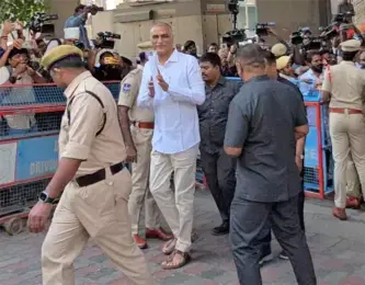 Harish Rao SIT inquiry| ఫోన్ ట్యాపింగ్ కేసులో సిట్ విచారణకు హాజరైన హరీష్ రావు
