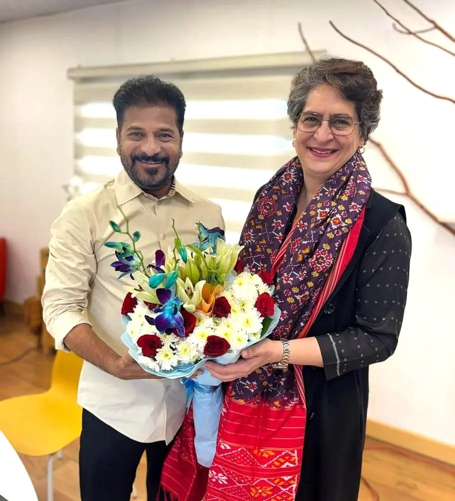 Revanth Reddy| ప్రియాంక గాంధీతో సీఎం రేవంత్ రెడ్డి భేటీ