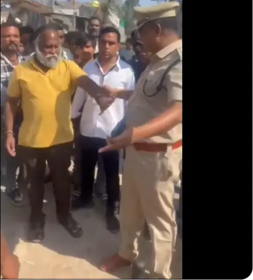 Jagga Reddy protest at polling booth| సంగారెడ్డిలో మాజీ ఎమ్మెల్యే జగ్గారెడ్డి హల్చల్ !