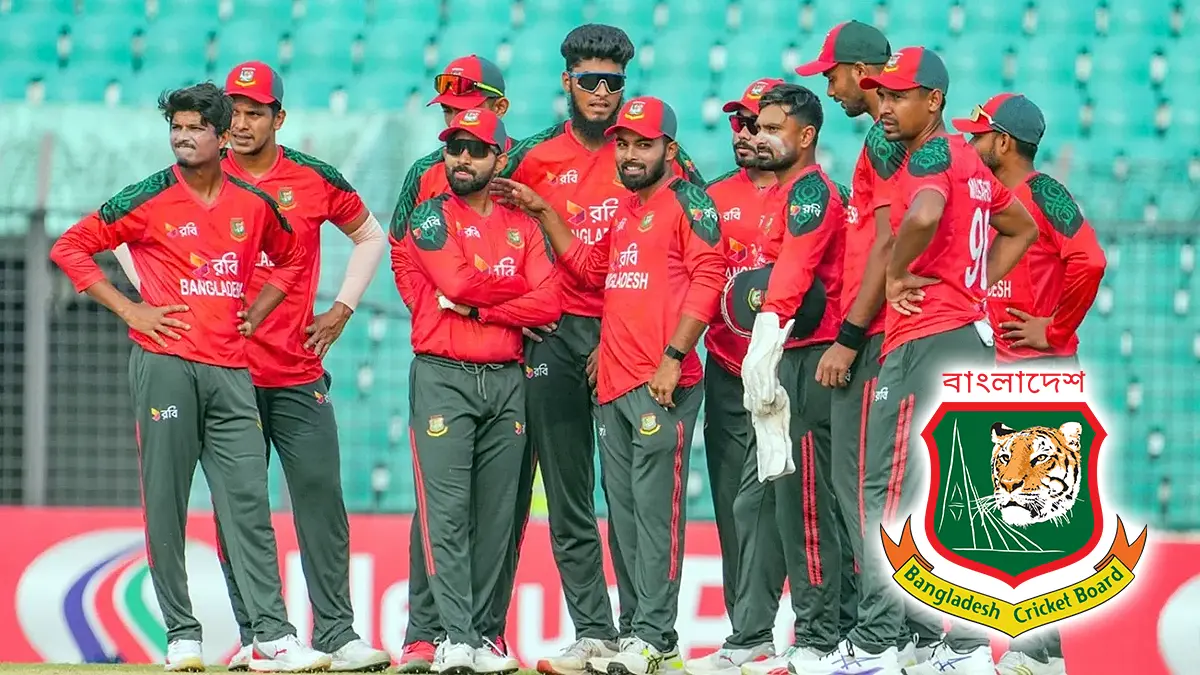 Bangladesh cricket team players during a match