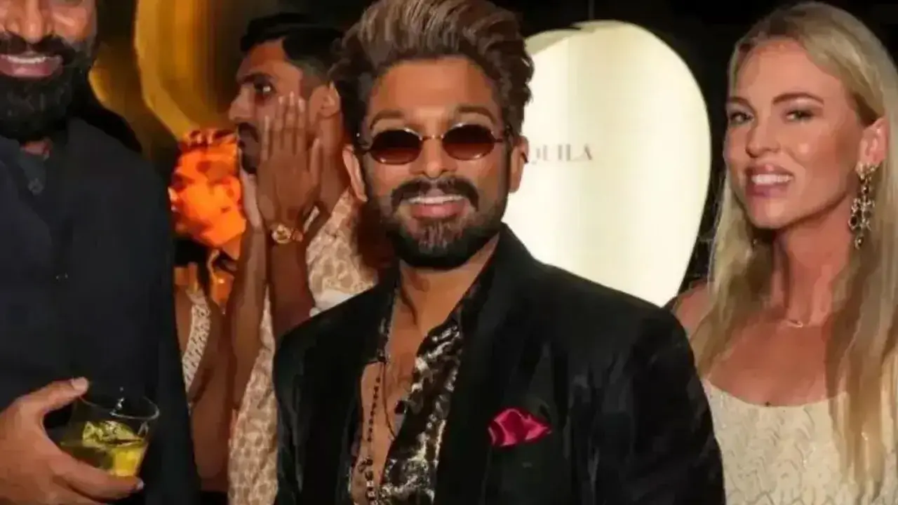 Allu Arjun | ప్రీ వెడ్డింగ్ పార్టీలో బన్నీ లుక్ వైరల్ .. గ్లాస్–సిగార్ పిక్‌పై నెట్టింట చర్చ