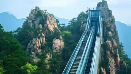 Mountain Escalator | కొండ‌పైకి వెళ్లేందుకు ఎస్క‌లేట‌ర్‌.. ఎక్క‌డో తెలుసా..? ఆక‌ట్టుకుంటున్న వీడియో