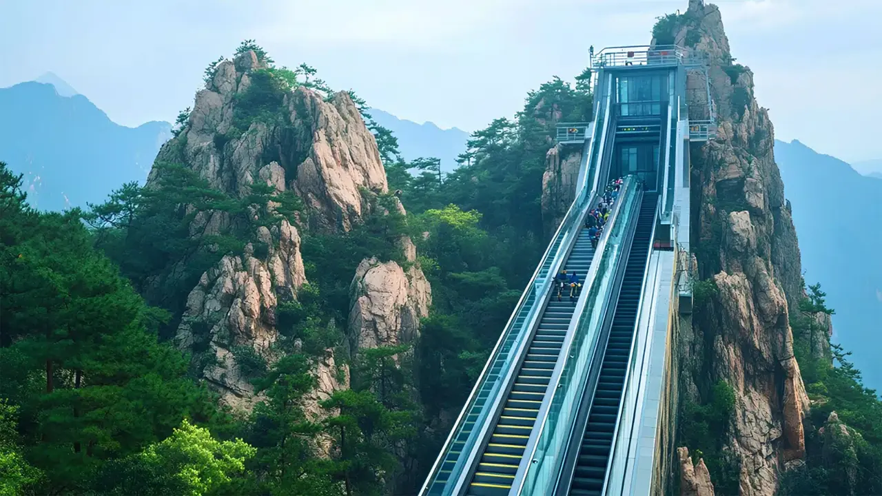 Mountain Escalator | కొండ‌పైకి వెళ్లేందుకు ఎస్క‌లేట‌ర్‌.. ఎక్క‌డో తెలుసా..? ఆక‌ట్టుకుంటున్న వీడియో