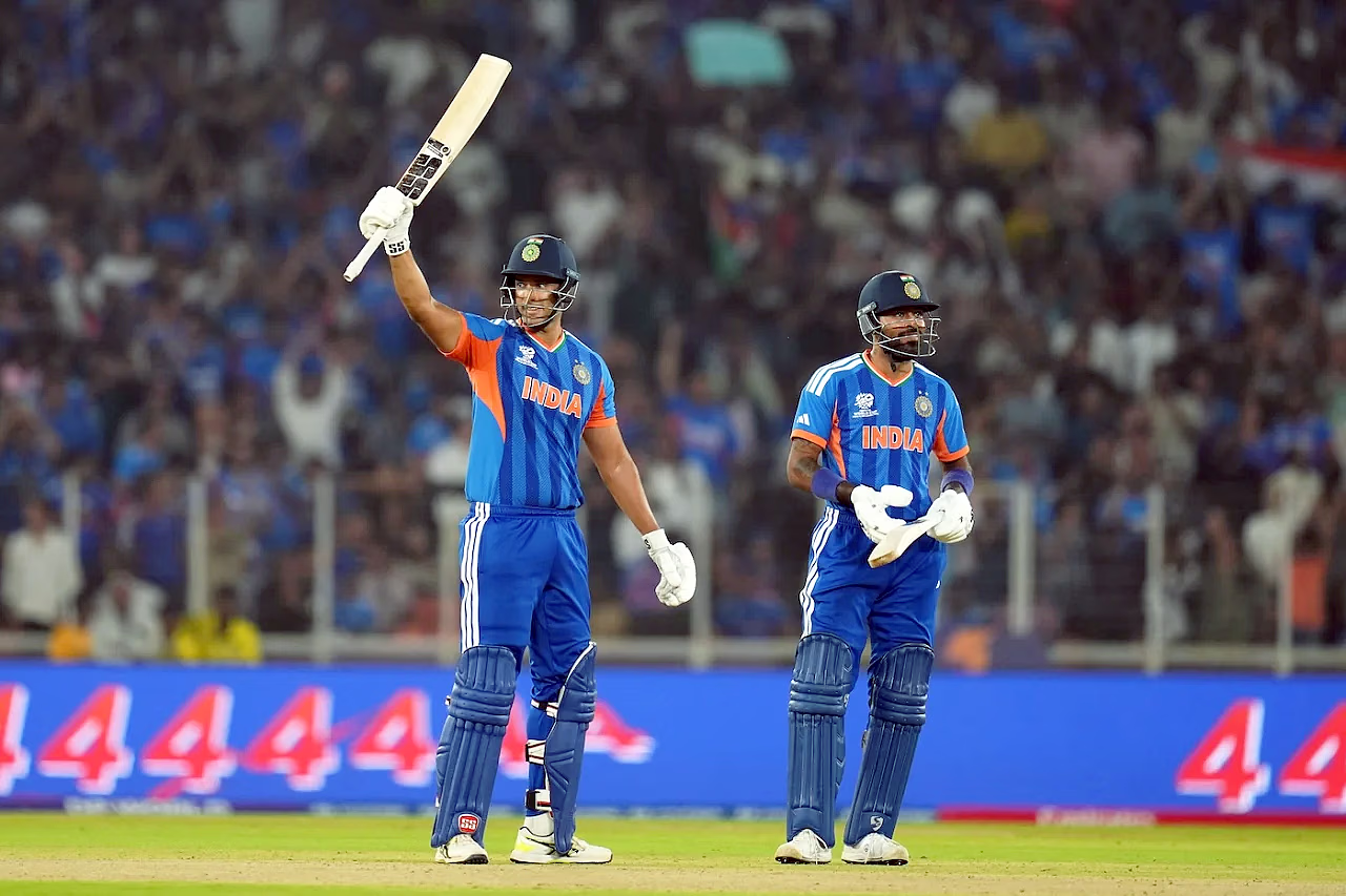 Shivam Dube and Hardik Pandya building crucial partnership against Netherlands in T20 World Cup 2026