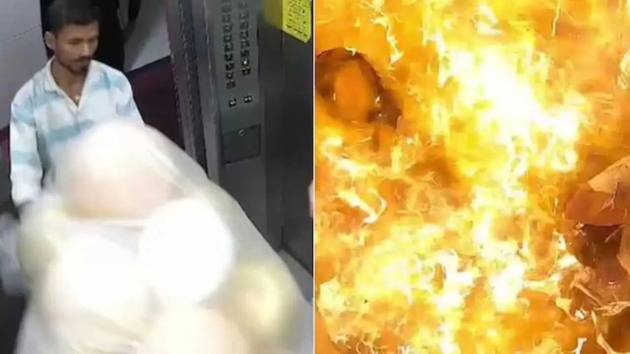 Gas Filled Balloons Explosion : లిఫ్టులో పేలిన‌ హైడ్రోజ‌న్‌ గ్యాస్ బెలూన్లు.. షాకింగ్ వీడియో