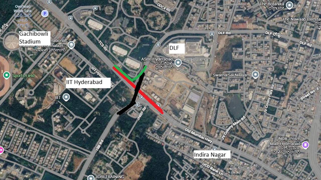 multi-level flyovers Hyderabad IT corridor