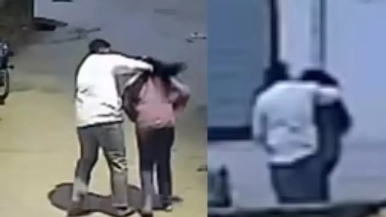 Student Misbehaves With Teacher : న‌డిరోడ్డుపై టీచ‌ర్ పెద‌వి కొరికిన విద్యార్థి.. షాకింగ్ వీడియో