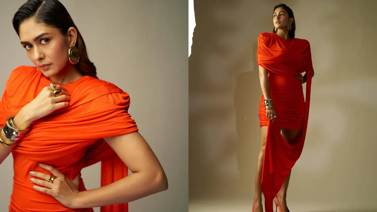 Mrunal Thakur | ఆరెంజ్ క‌ల‌ర్ ఔట్‌ఫిట్ లో మ‌రింత గ్లామ‌ర‌స్ గా మృణాల్