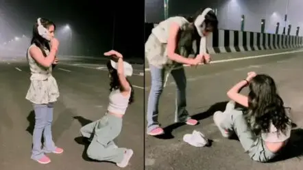 Nagini Dance On Highway | అర్ధ‌రాత్రి న‌డిరోడ్డుపై నాగిని డ్యాన్స్‌.. యువ‌తుల‌కు షాకిచ్చిన పోలీసులు
