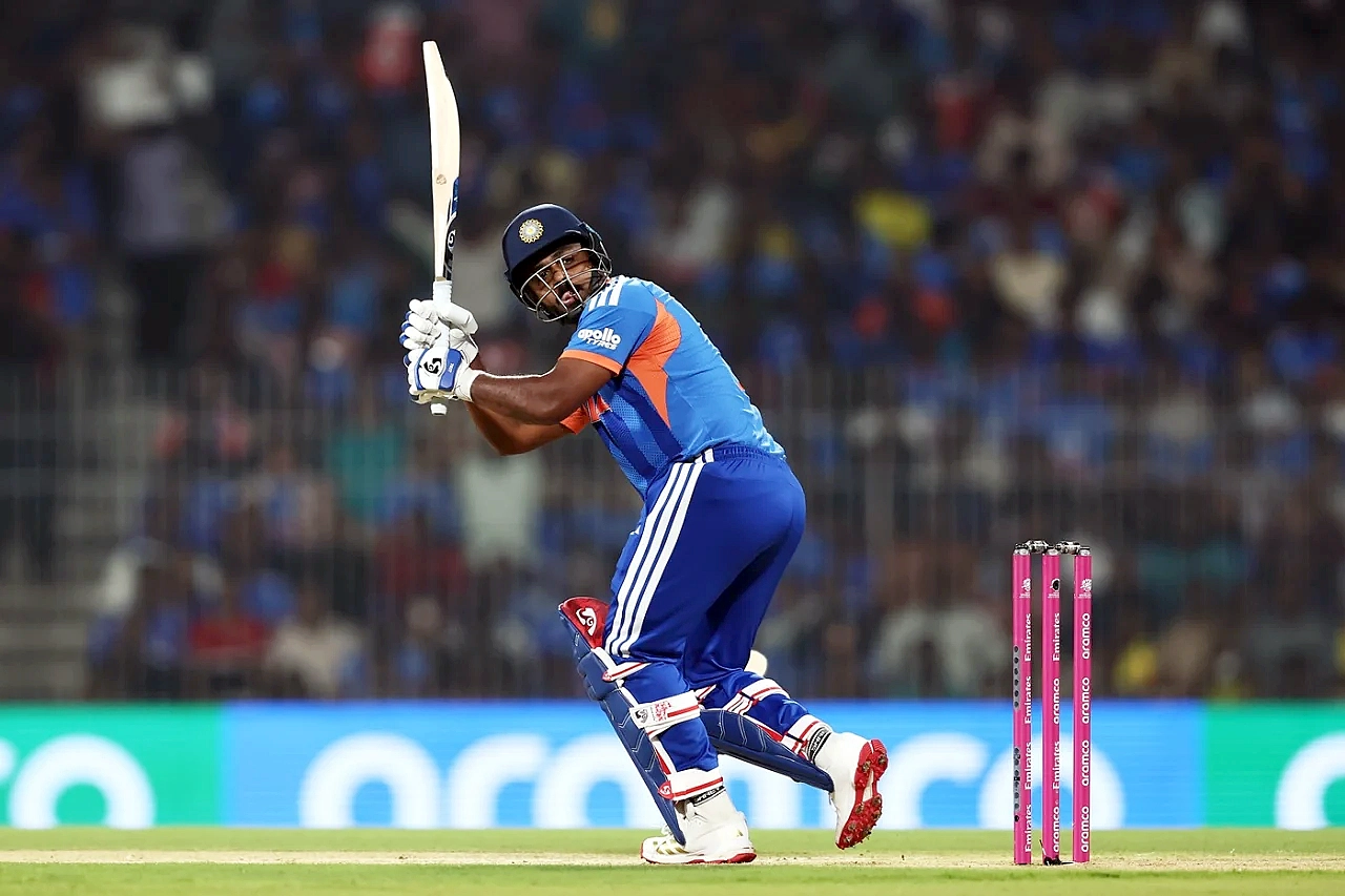 Sanju Samson aggressive batting vs Zimbabwe in T20 World Cup 2026 Super 8 at Chennai