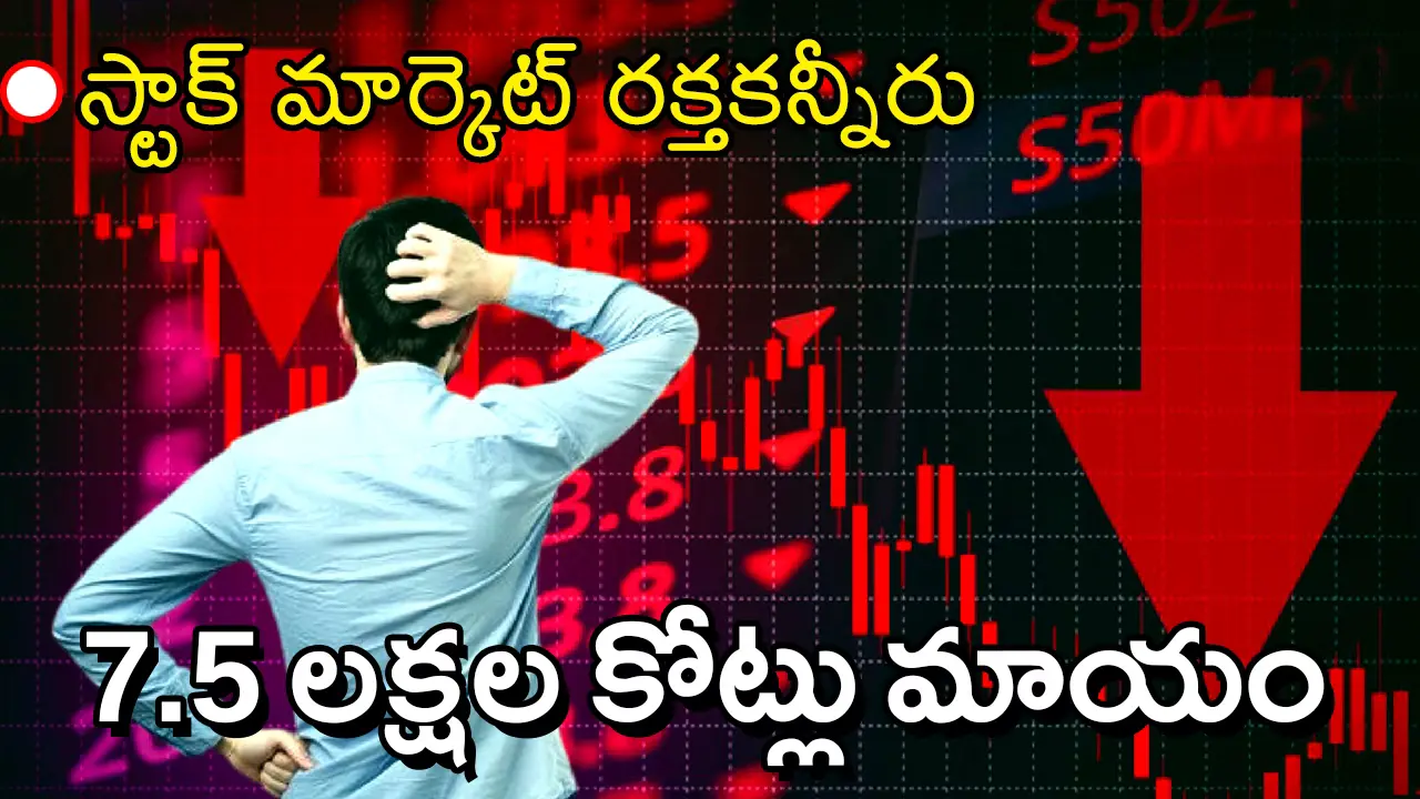 Stock Market Crash | అమెరికా–ఇరాన్ ఉద్రిక్తతల దెబ్బ.. స్టాక్​ మార్కెట్​లో రక్తపాతం – ₹7.5 లక్షల కోట్లు ఆవిరి
