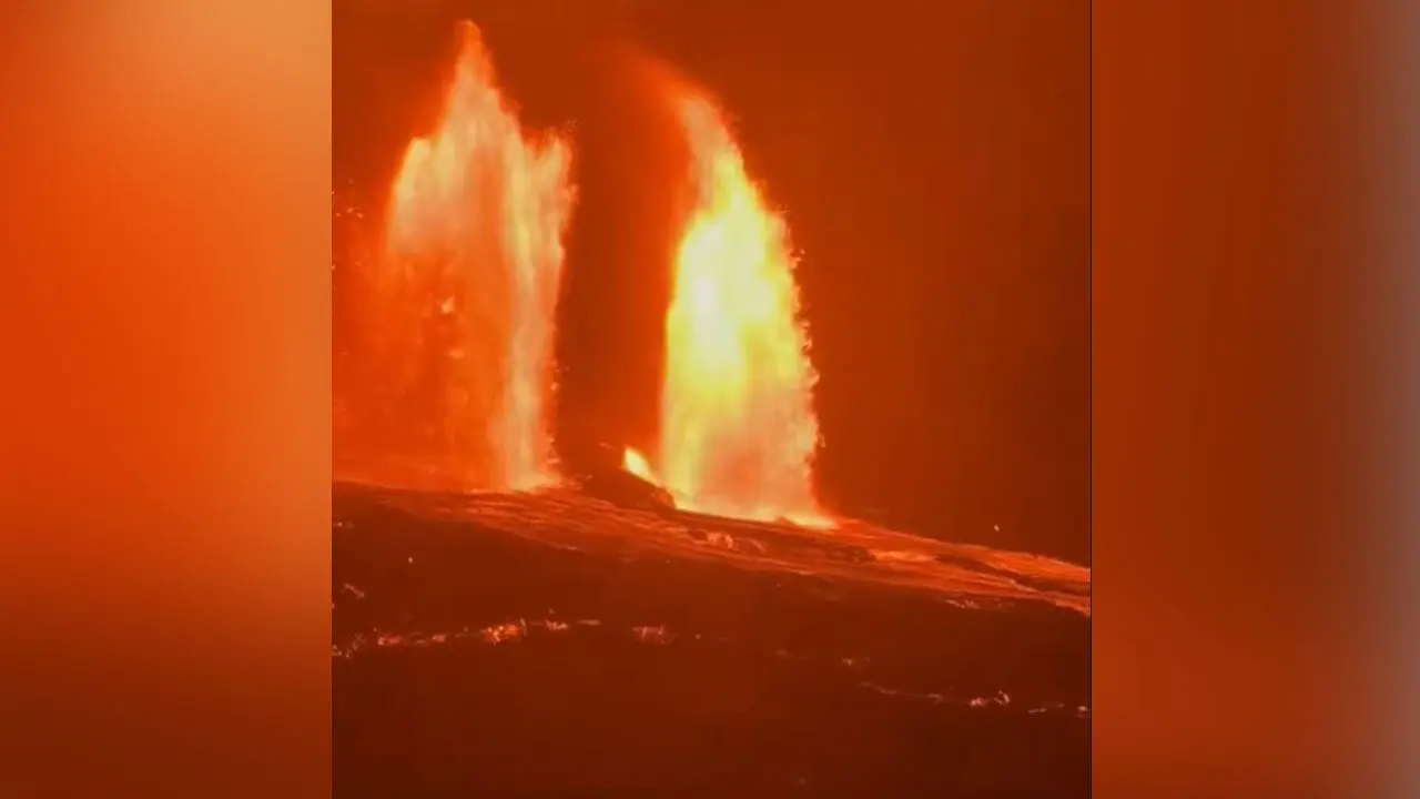 Kilauea Volcano | బ‌ద్ధ‌లైన అగ్నిప‌ర్వ‌తం.. 13 వందల అడుగుల ఎత్తుకు ఎగసిపడ్డ లావా