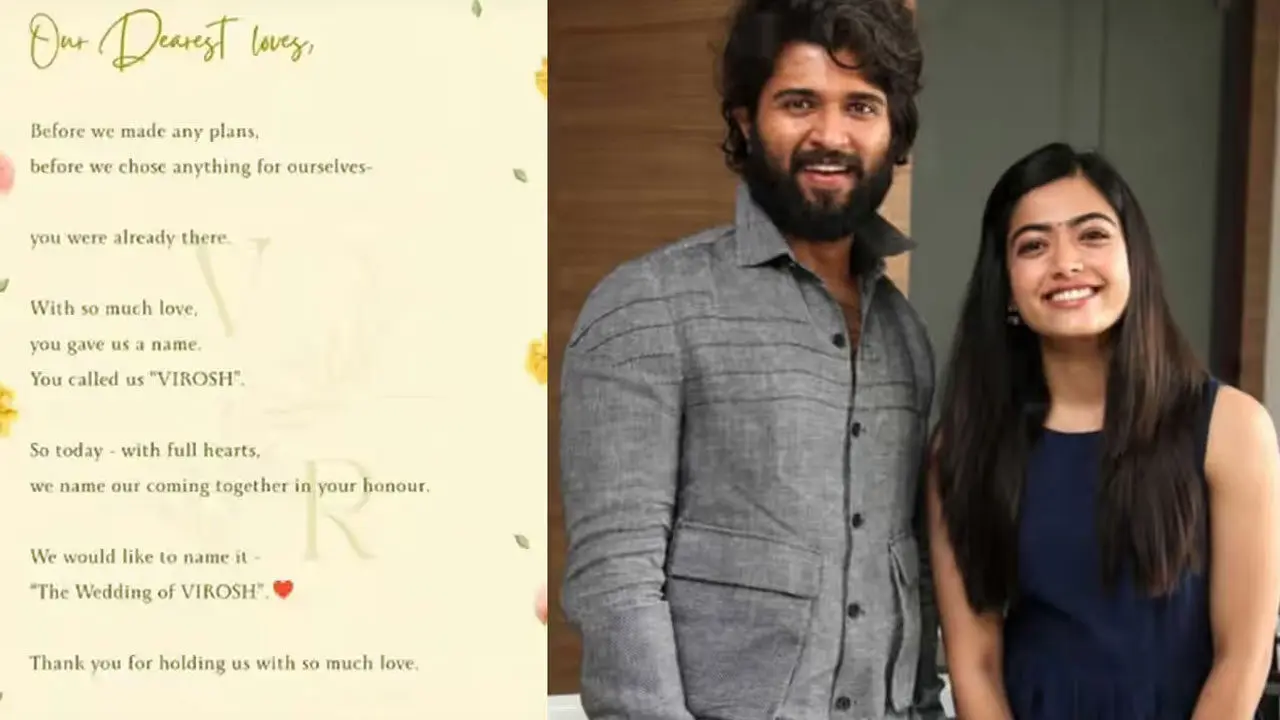 VIROSH | ఉదయ్‌పుర్‌లో ‘వెడ్డింగ్ ఆఫ్ విరోష్’… పెళ్లి తేదీ అఫీషియ‌ల్‌గా ప్రకటించిన విజయ్ – ర‌ష్మిక‌