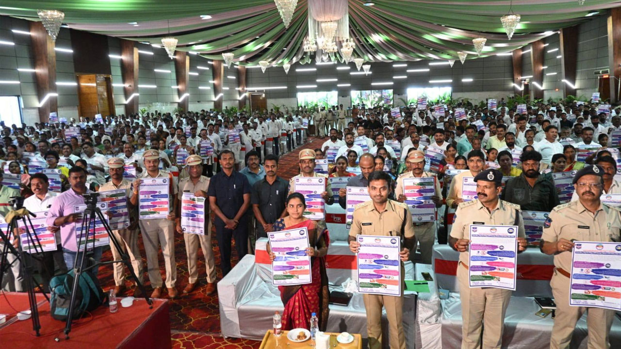 Telangana police awareness Arrive Alive campaign