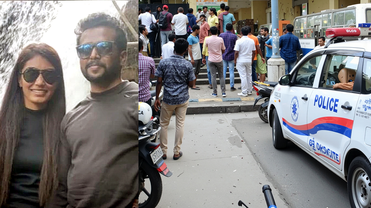 Police and residents gather at Bengaluru apartment after techie couple suicide incident