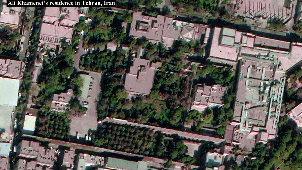 Beyt-e Rahbari compound in Tehran before US-Israel airstrike February 28 2026