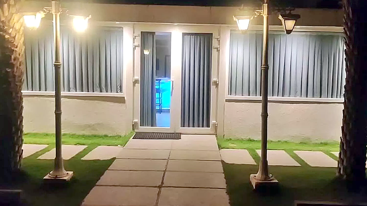 Moinabad farmhouse where the drugs party took place in Rangareddy district near Hyderabad