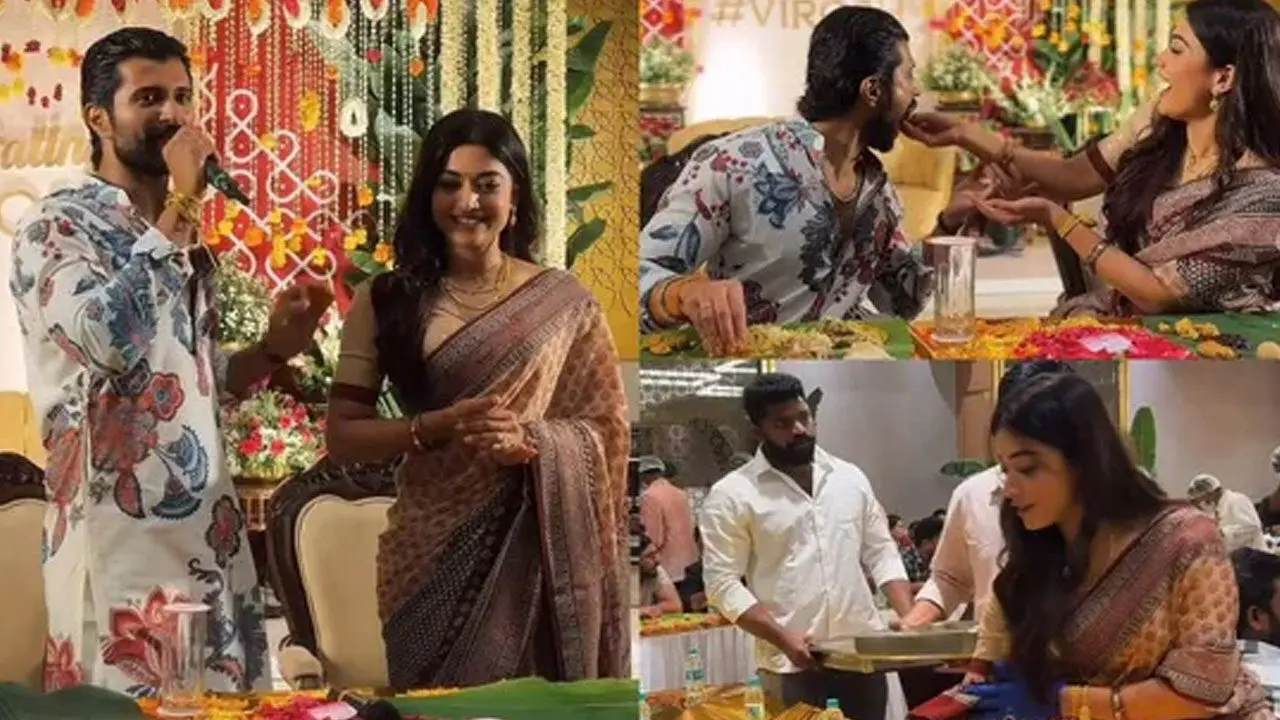Virsoh | విరోష్ జంట ప్ర‌త్యేక‌ విందు .. అభిమానులతో కలిసి సంబరాలు జరుపుకున్న విజయ్–రష్మిక