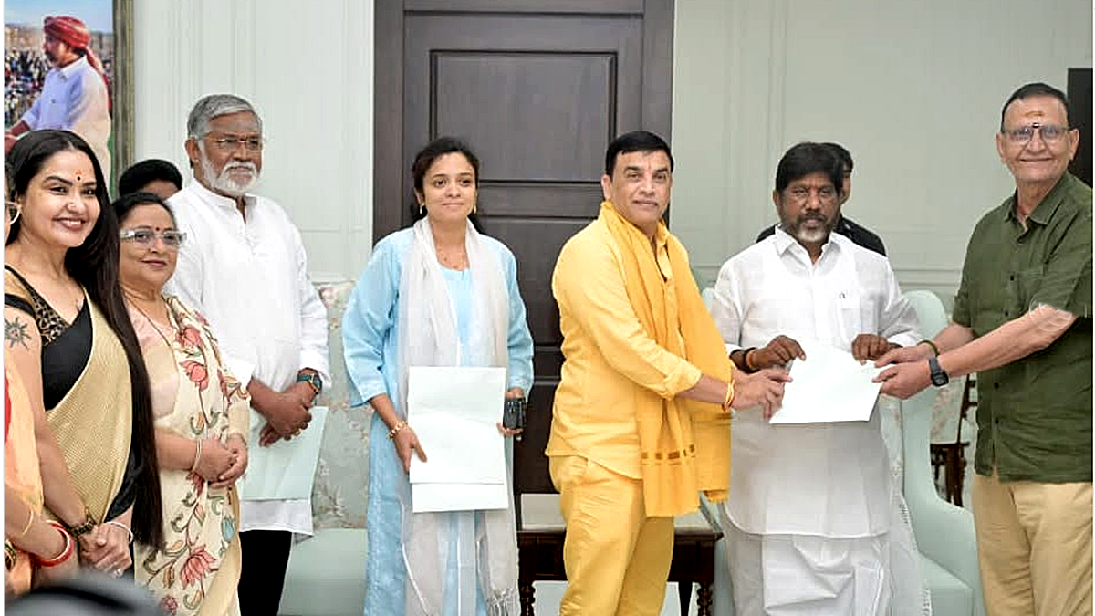 Gaddar Awards committee members meeting Telangana Deputy CM Bhatti Vikramarka